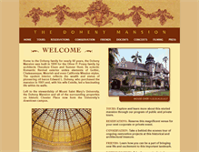 Tablet Screenshot of dohenymansion.org